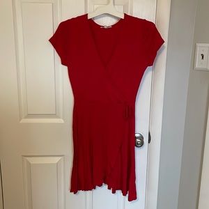 Red Wrap Dress